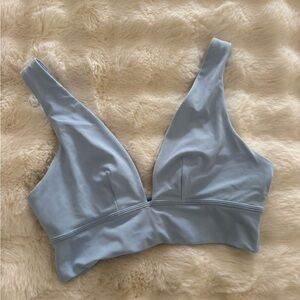 Vuori Light Blue V-Neck Bralette